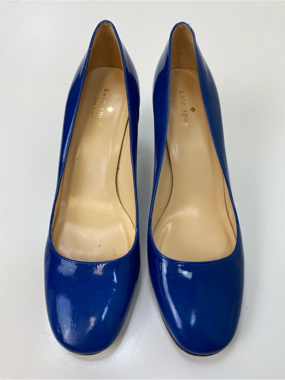kate spade Royal Blue Patent Leather Round-Toe Pumps